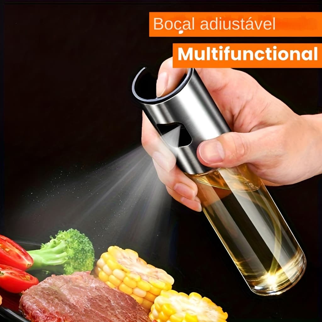 Pulverizador de Óleo 100ml – Spray Fino para Cozinha, Salada e Churrasco