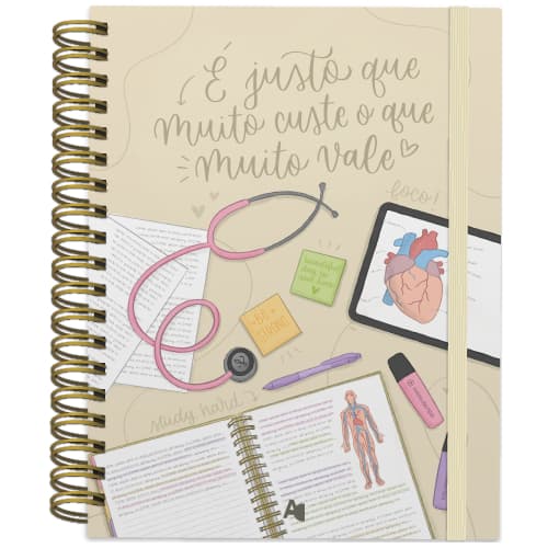 Caderno Reposicionável Estudos Saúde AD Cadernos