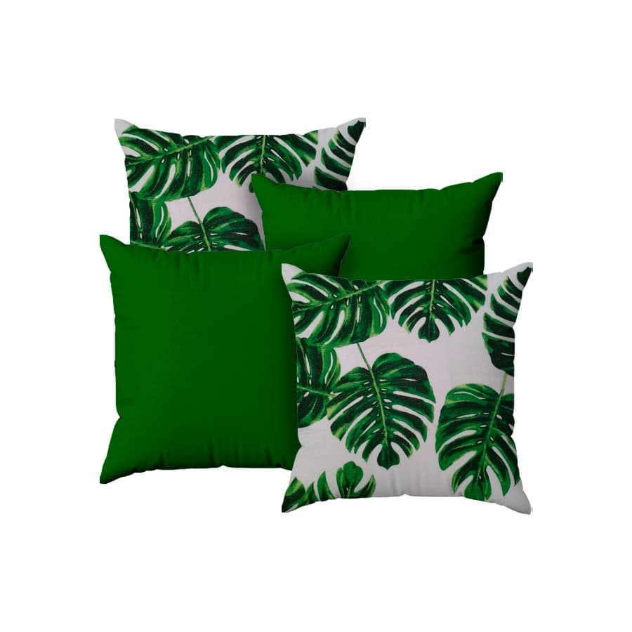 kit Capas De Almofadas Decorativa Diy  Decoração Promoção 4 Peças Para Sala e Quarto 45 x 45  com Ziper
