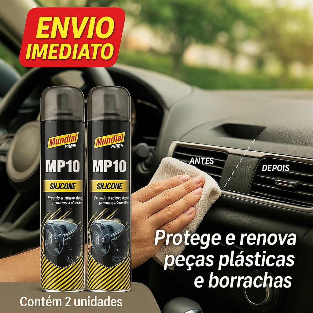 2 Silicone Automotivo Spray Perfumado Renova Painel