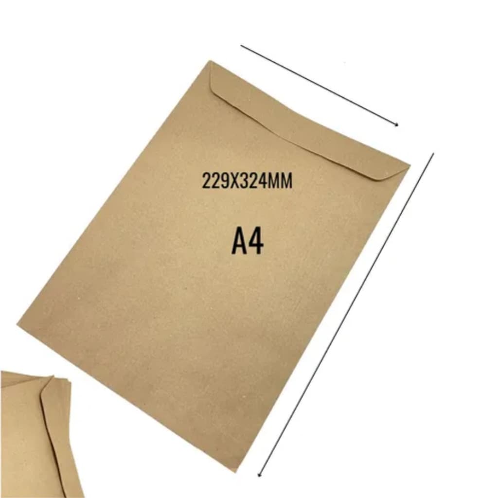 50 UNIDADES DE ENVELOPE KRAFT FOLHA A 4 PARDO MARRON