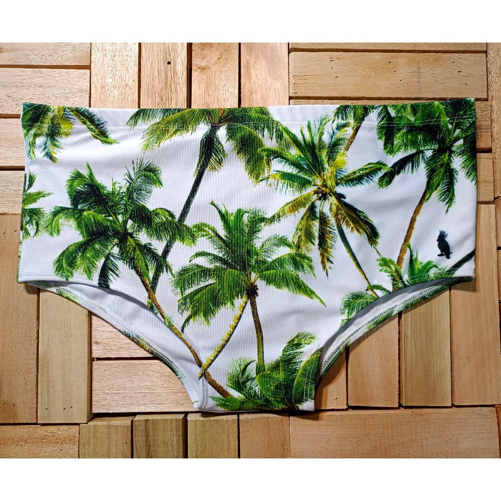 Sunga moda praia e natação Adulto Estampa Coqueiros