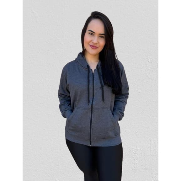 Moletom plus size unissex casual com ziper  flanelado de algodão modelo canguru aberto inverno