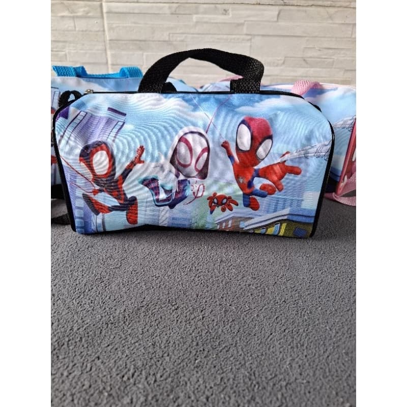 Bolsa baú personalizada Spidey e seus amigos | Malinha para festa | Bolsinha festa infantil | Mini mala personalizada |