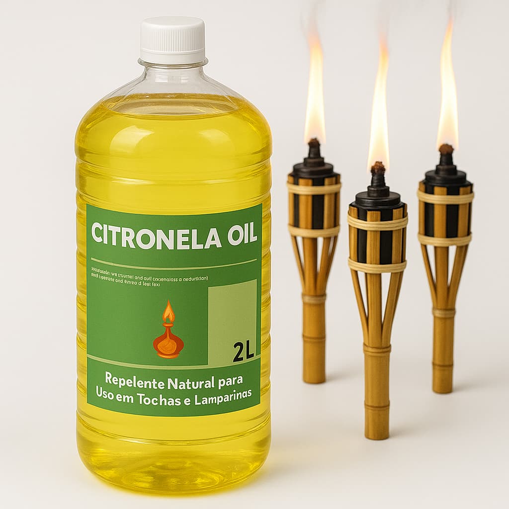 Óleo De Citronela Repelente Para Tochas Lampiões Lamparinas 2 L