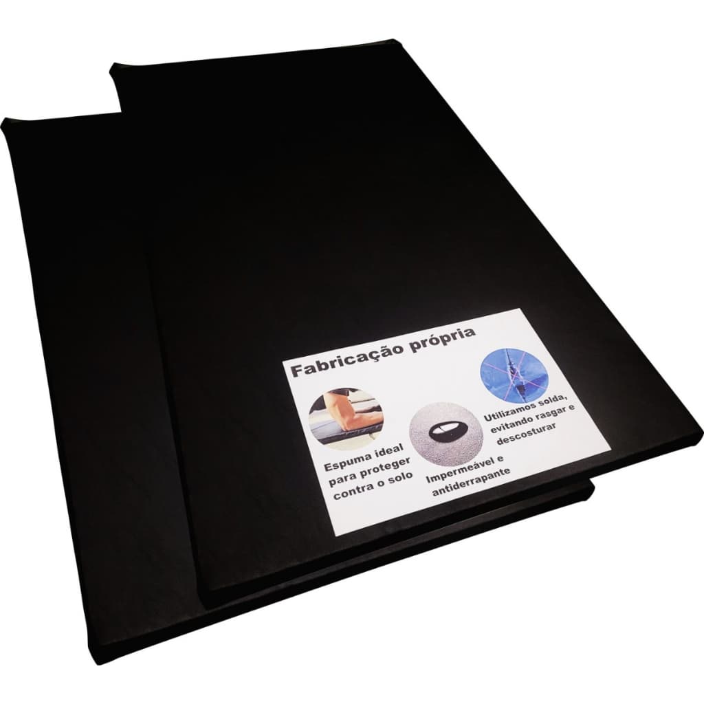 Kit 2 Colchonete academia exercicios Profissional impermeável treinar abdominal pilates yoga alongamento funcional