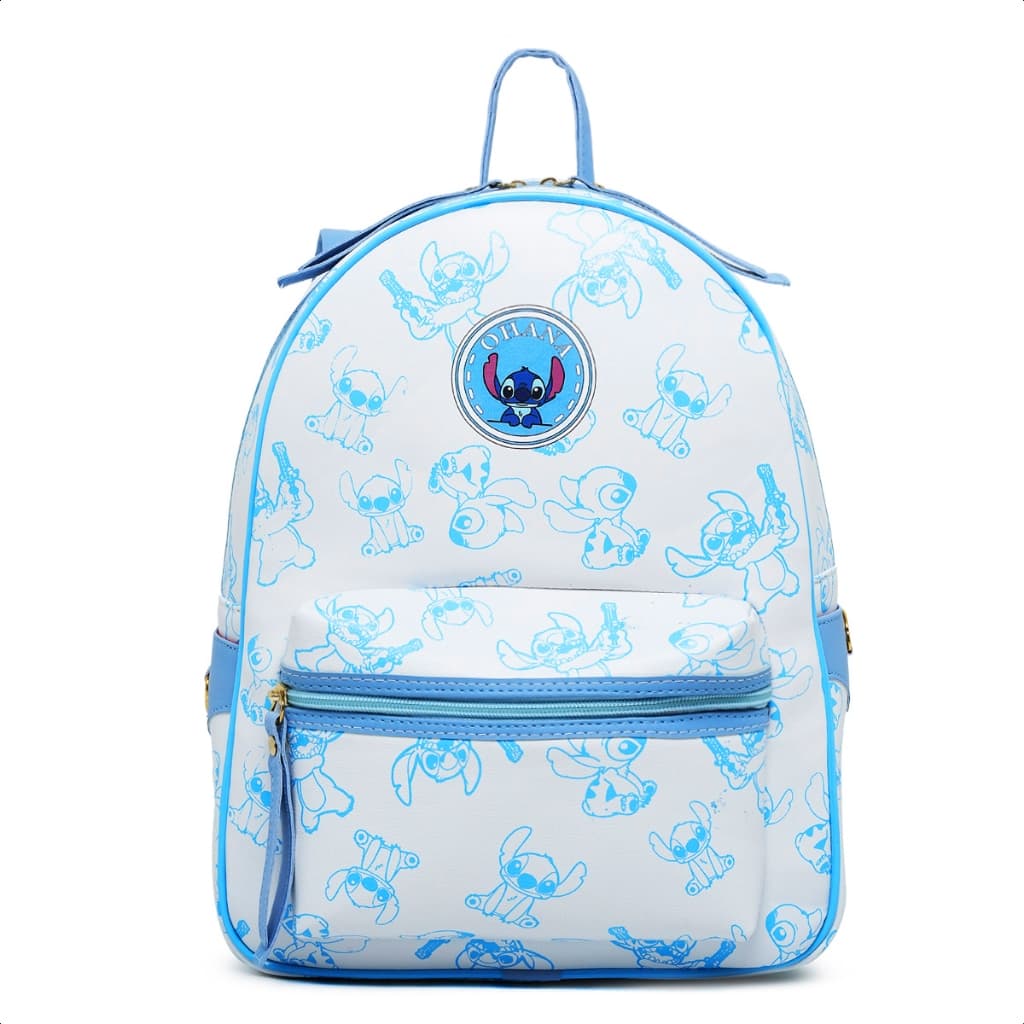 mochila stitch adulto infantil passeio viagem com bolsos feminina masculino filme stitch cinema