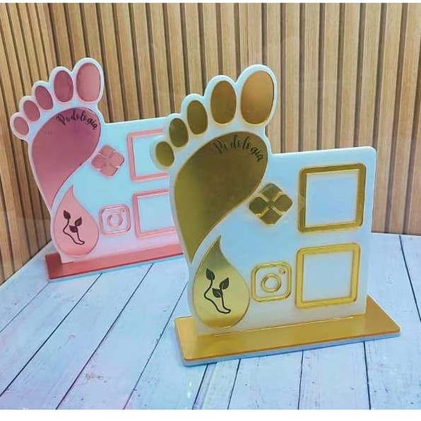 Placa Pix Pé 2 QRCOD/Personalizada /Pedologia/Salao/Unhas/Beleza