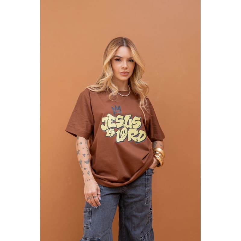 Camiseta Jesus Oversized   Unisex Camisa Cristã Religiosa 100% Algodão