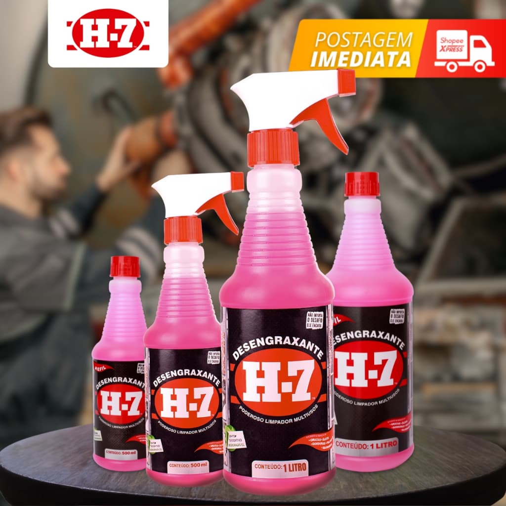 Desengraxante Automotivo H7 Limpeza Pesada Spray