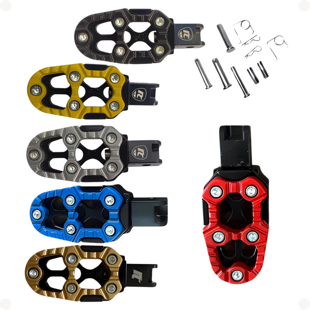 Pedaleira Esportiva Alumínio  Moto  —  Tornado  XR250  Falcon  NX400  Lander  CRF 230  CB300  Trilha
