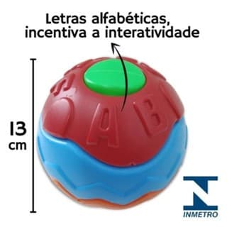 Brinquedo Educativo Bola para Bebe Infantil Baby Ball Interativa Quebra Cabeça Brinquedo Infantil