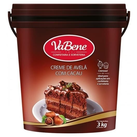 Creme de Avelã Vabene balde com 3 kgs