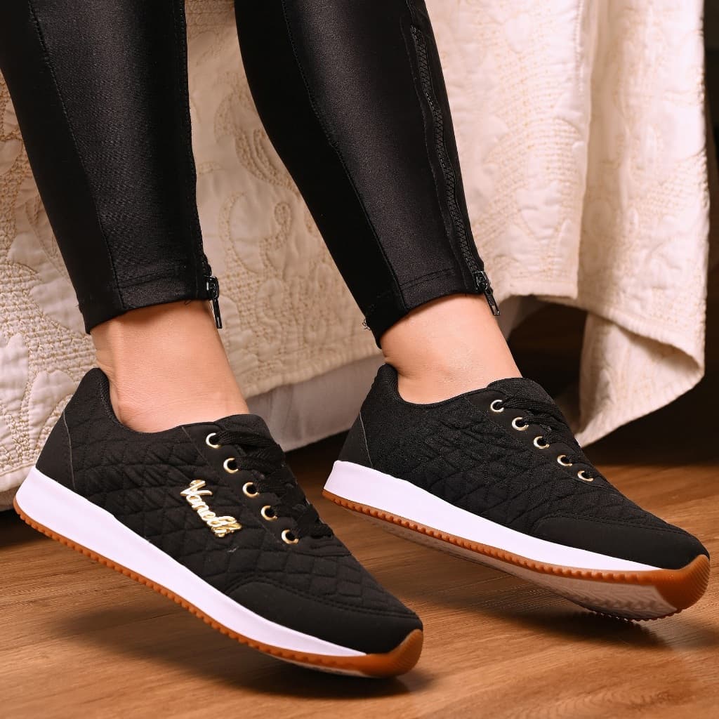 Tênis Feminino Leve Caminhada Academia corrida malhar confortavel tecido