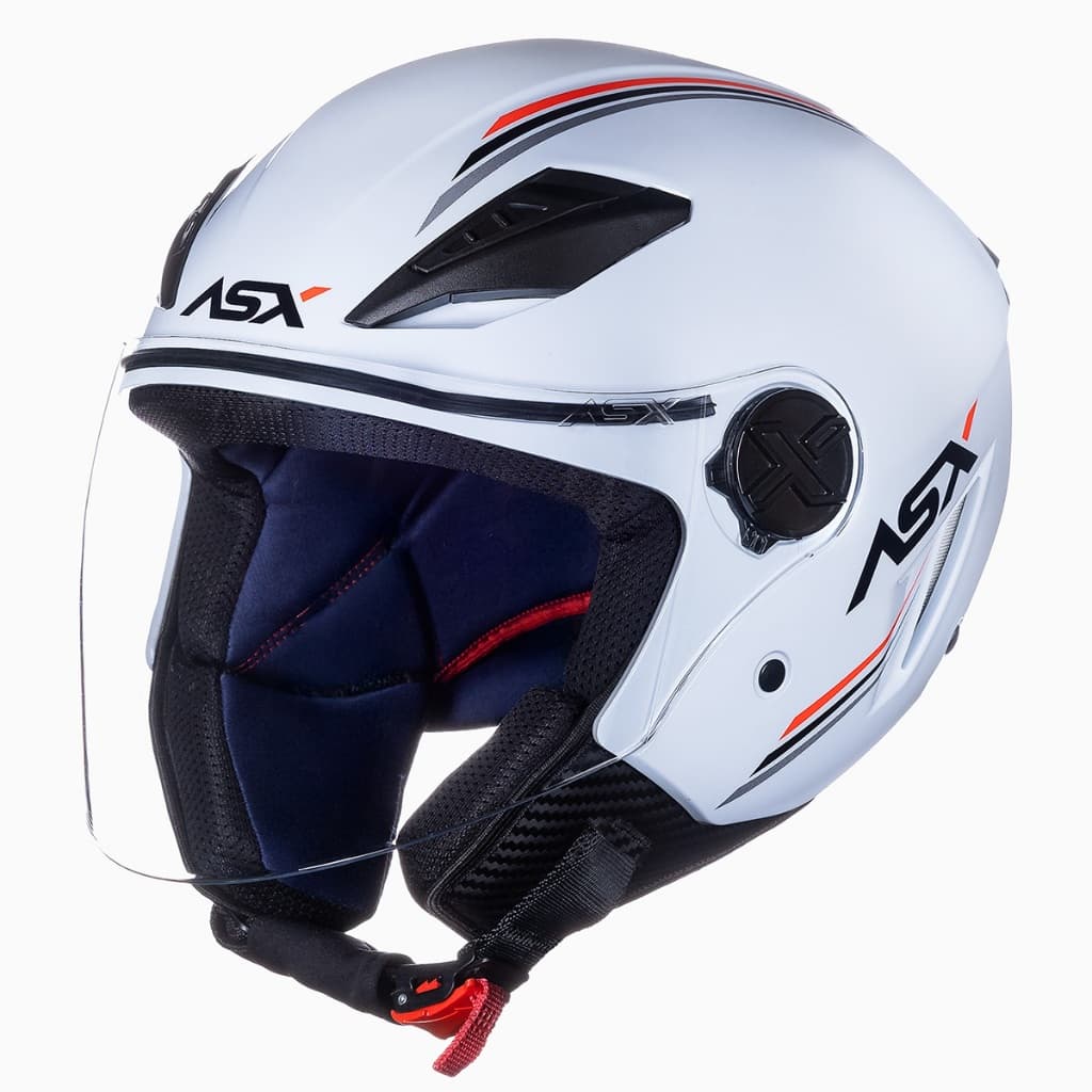 Capacete Aberto Moto ASX City Air Unissex Seguro Proteção Conforto Motociclista Entregador