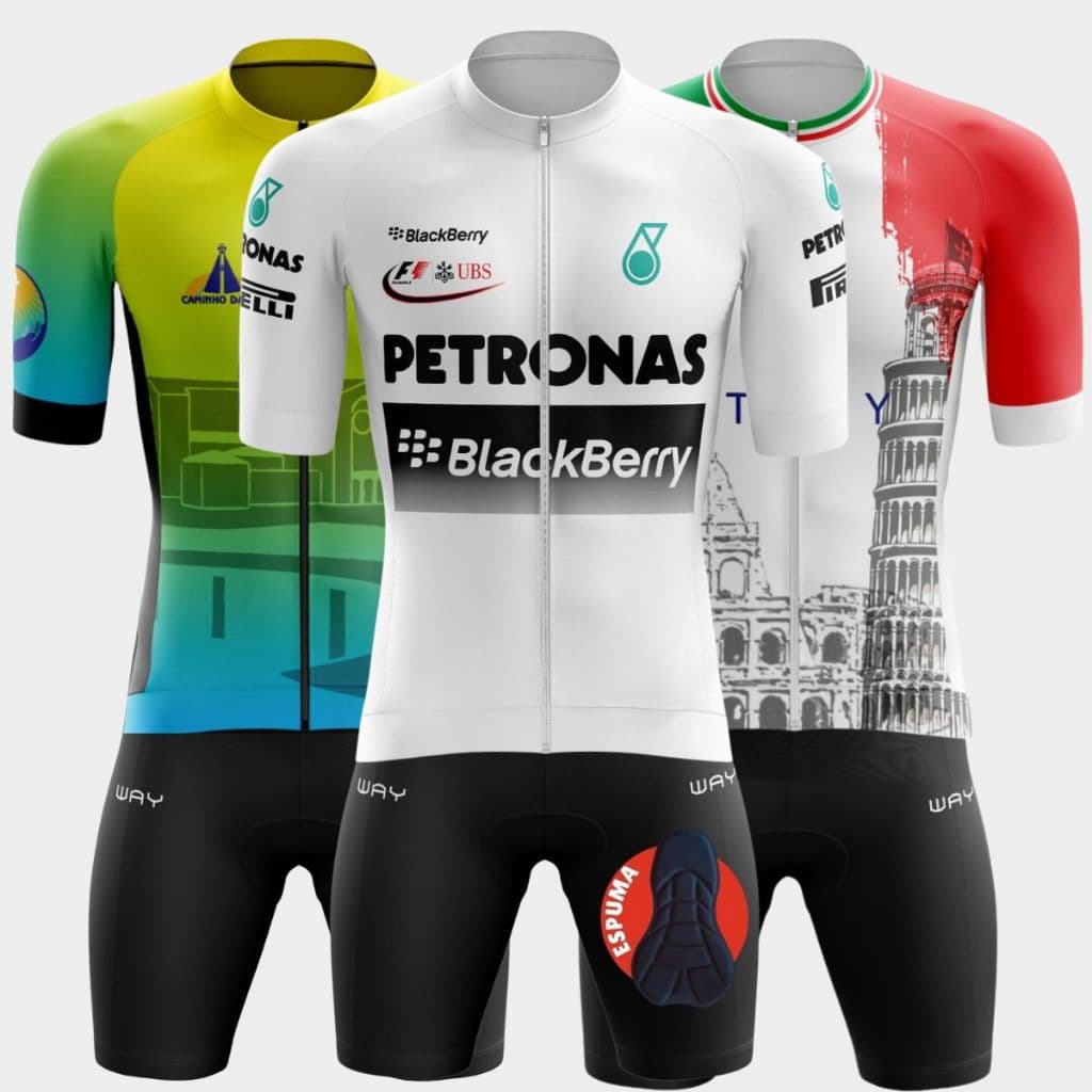 Conjunto Ciclismo Masculino Kit Camisa Premium Vários Modelos Short Bermuda Acolchoado Bike MTB