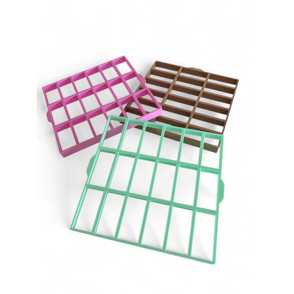 Marcador de Fatia para Bolo Gelado 6,6x3,3 cm Ideal para Forma 20x20 cm Não é Cortador