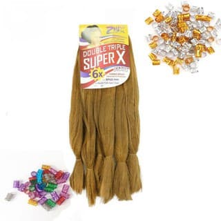 Jumbo Cabelo Jumbão Ideal Para Tranças Box Braids Fibra Especial + 10 ANÉIS