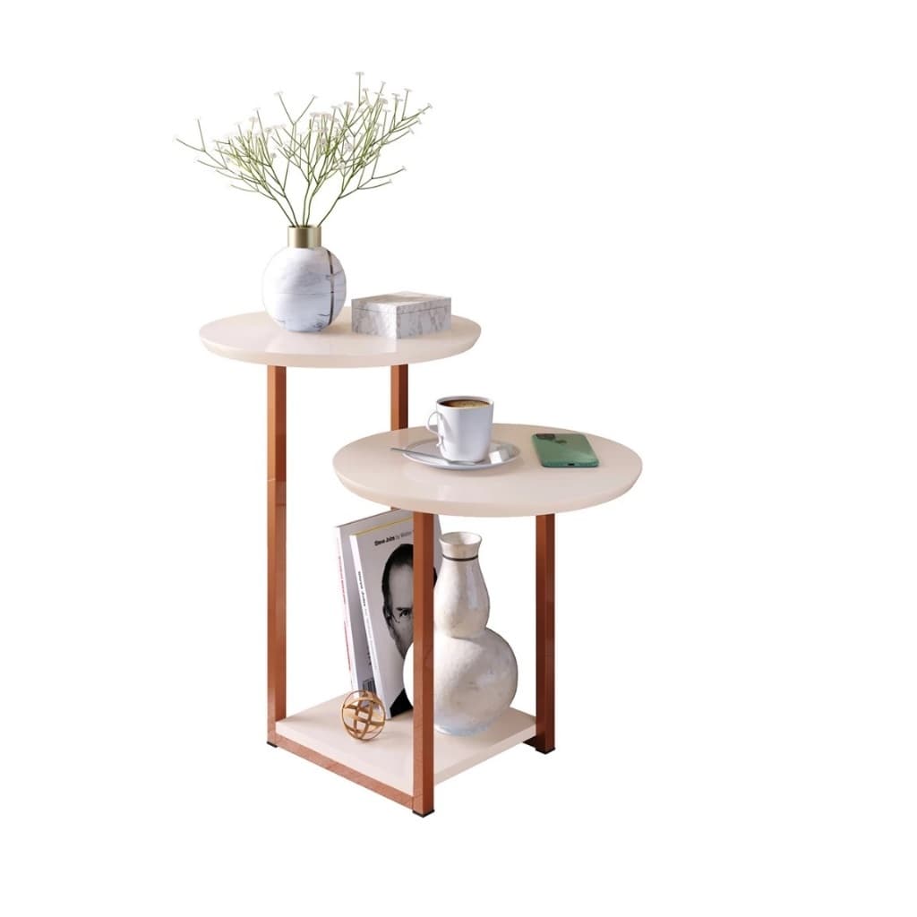 Mesa Lateral e Apoio Luiza – Ideal para Sala ou Quarto
