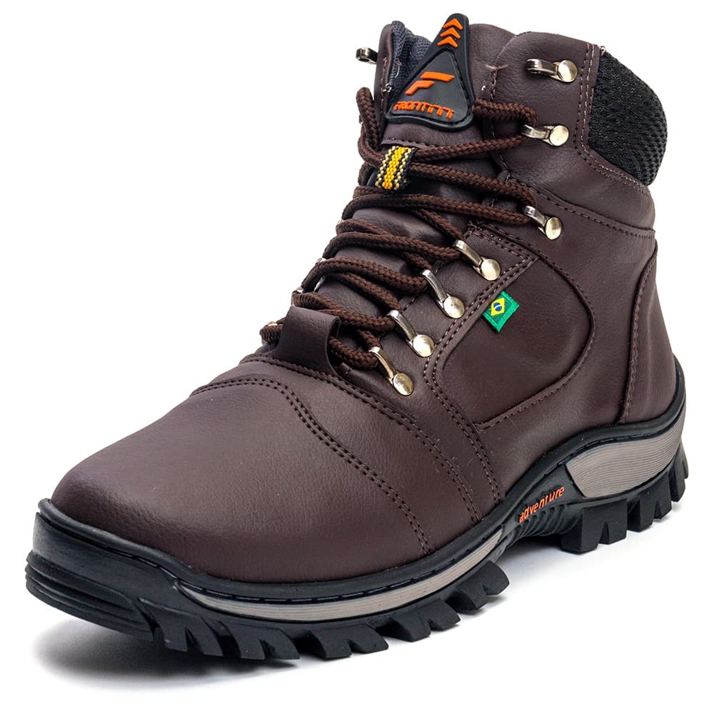 Coturno Trabalho Adventure Bota Masculina Segurança Tênis Confortavel Palmilha Gel