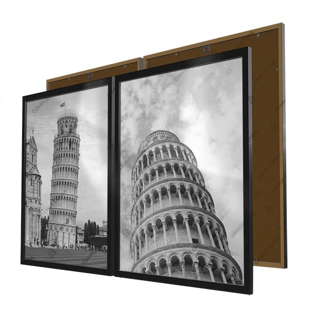 Quadros Paisagens Turismo Torre de Pisa Itália Moldura e Vidro