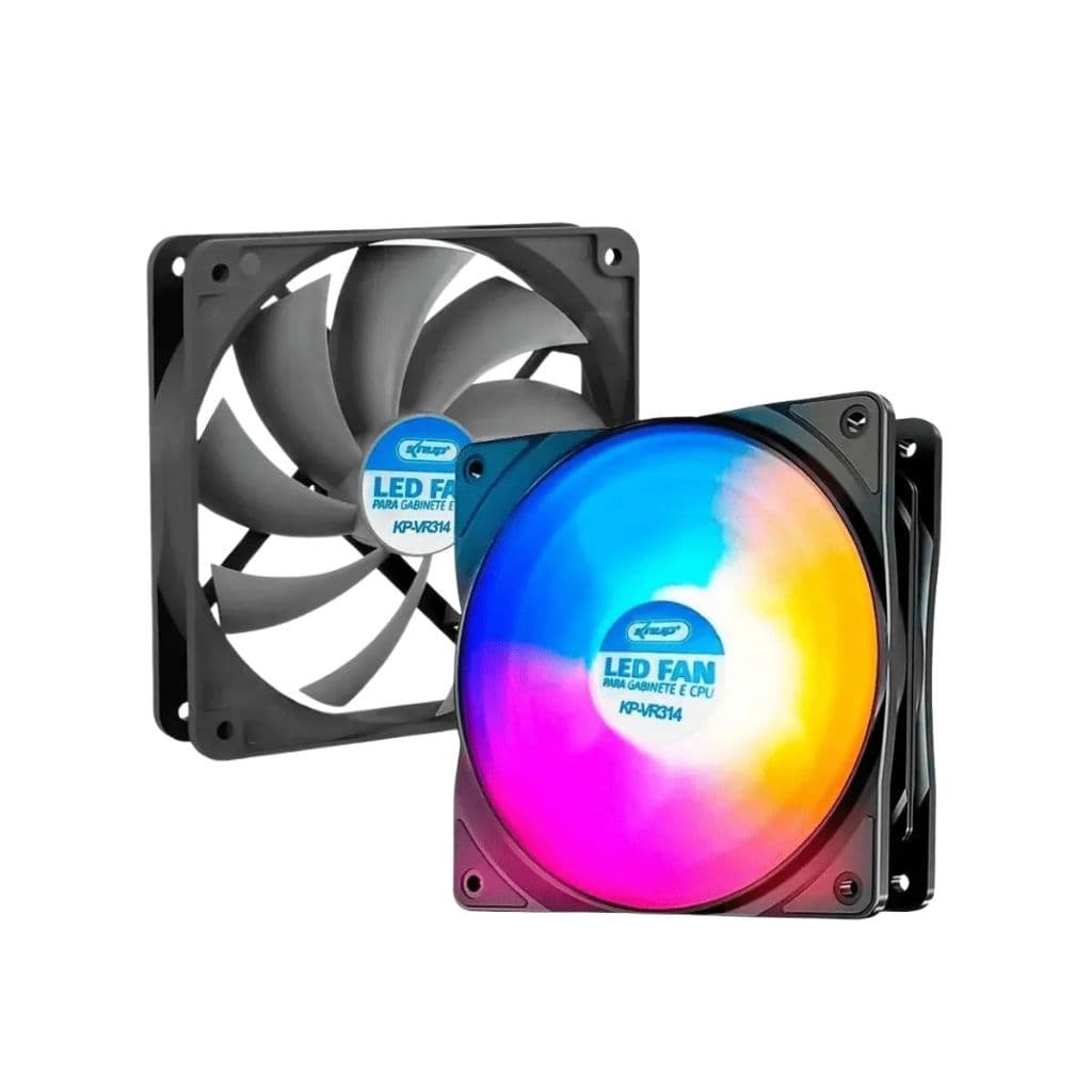 Ventoinha Cooler 120mm Rgb Para Gabinete Computador Gamer