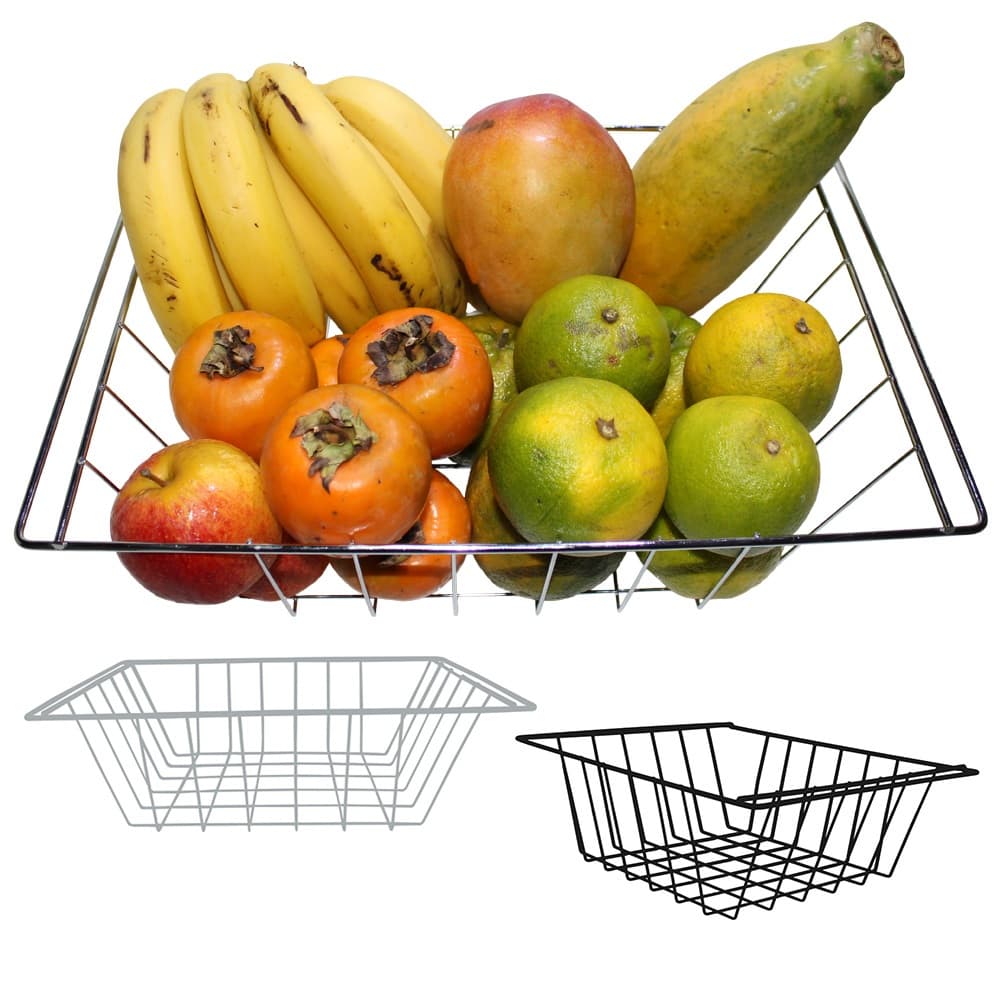 Cesto para Fruteira de Cozinha de Chão Gaveta Fruteira Organizadora sem Corrediças 38,5x27cm