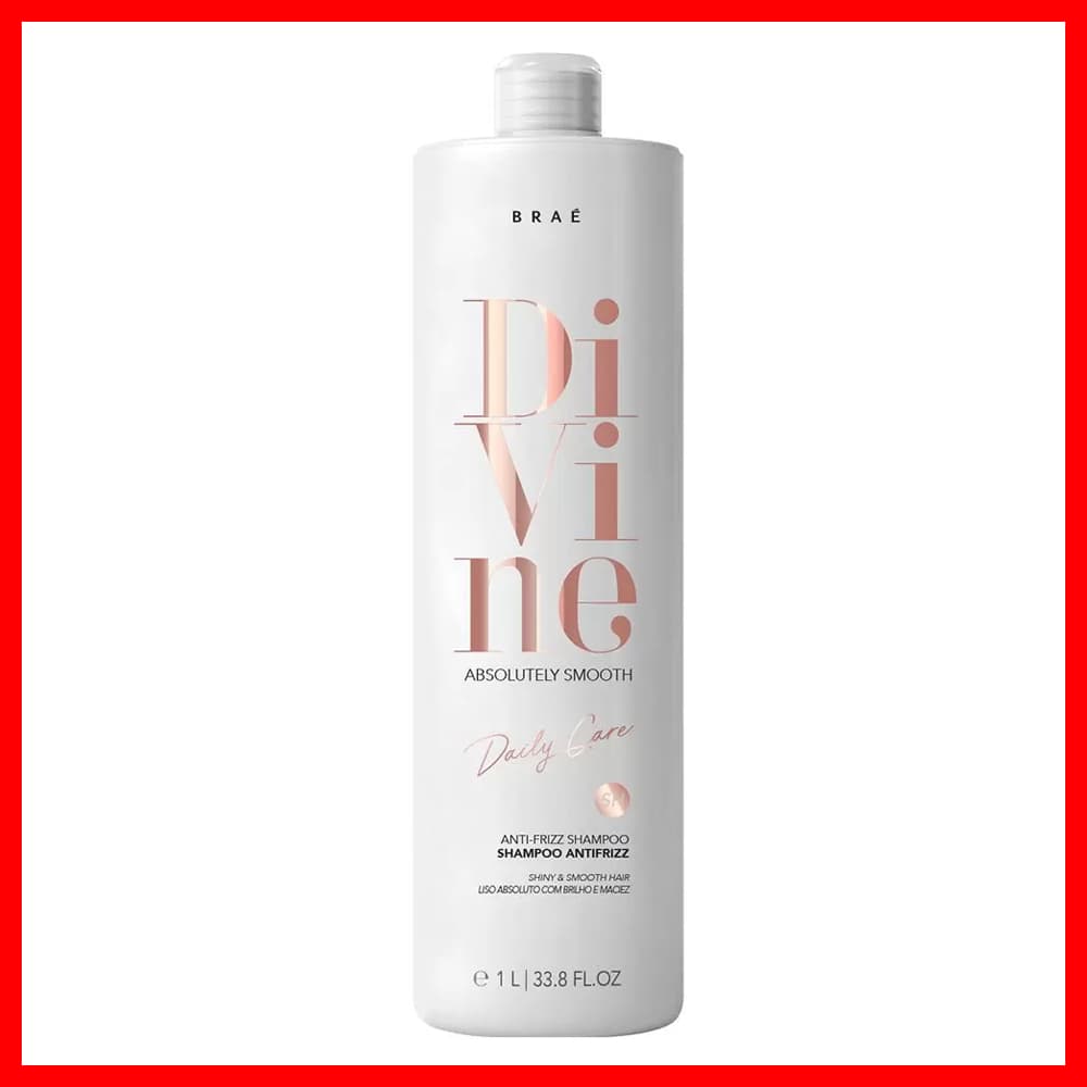 Braé Divine Shampoo 1L (deixa os cabelos nutridos e totalmente livres de frizz)