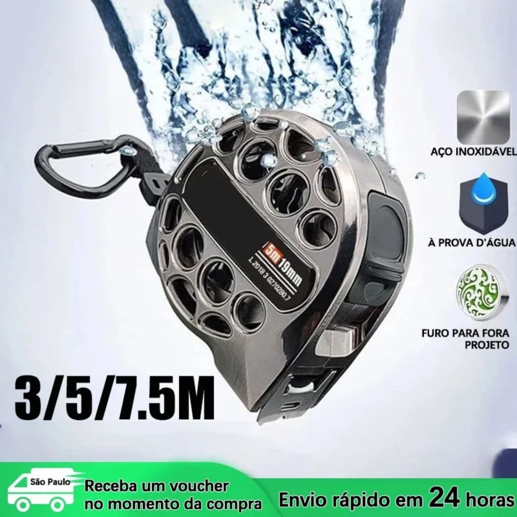 3/5/7.5/10M Fita Métrica de Aço Inoxidável Profissional De Alta Precisão Impermeável e durável