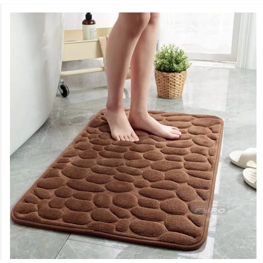 Kit Tapete Soft Antiderrapante para Banheiro, Sala e Quarto com Diversas Cores 40cm x 60cm