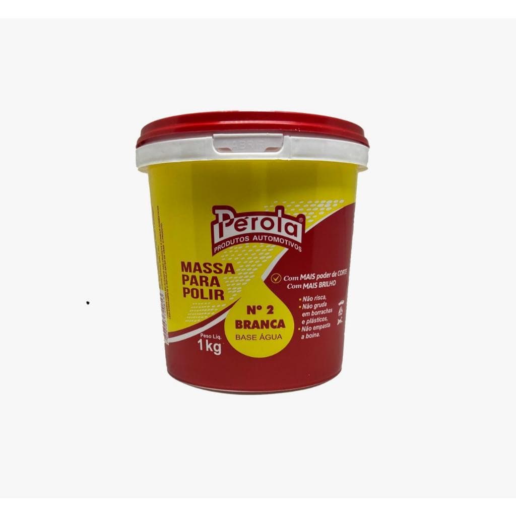 Pérola Massa P/ Polir Alto Poder De Corte N2 Base Água 1kg