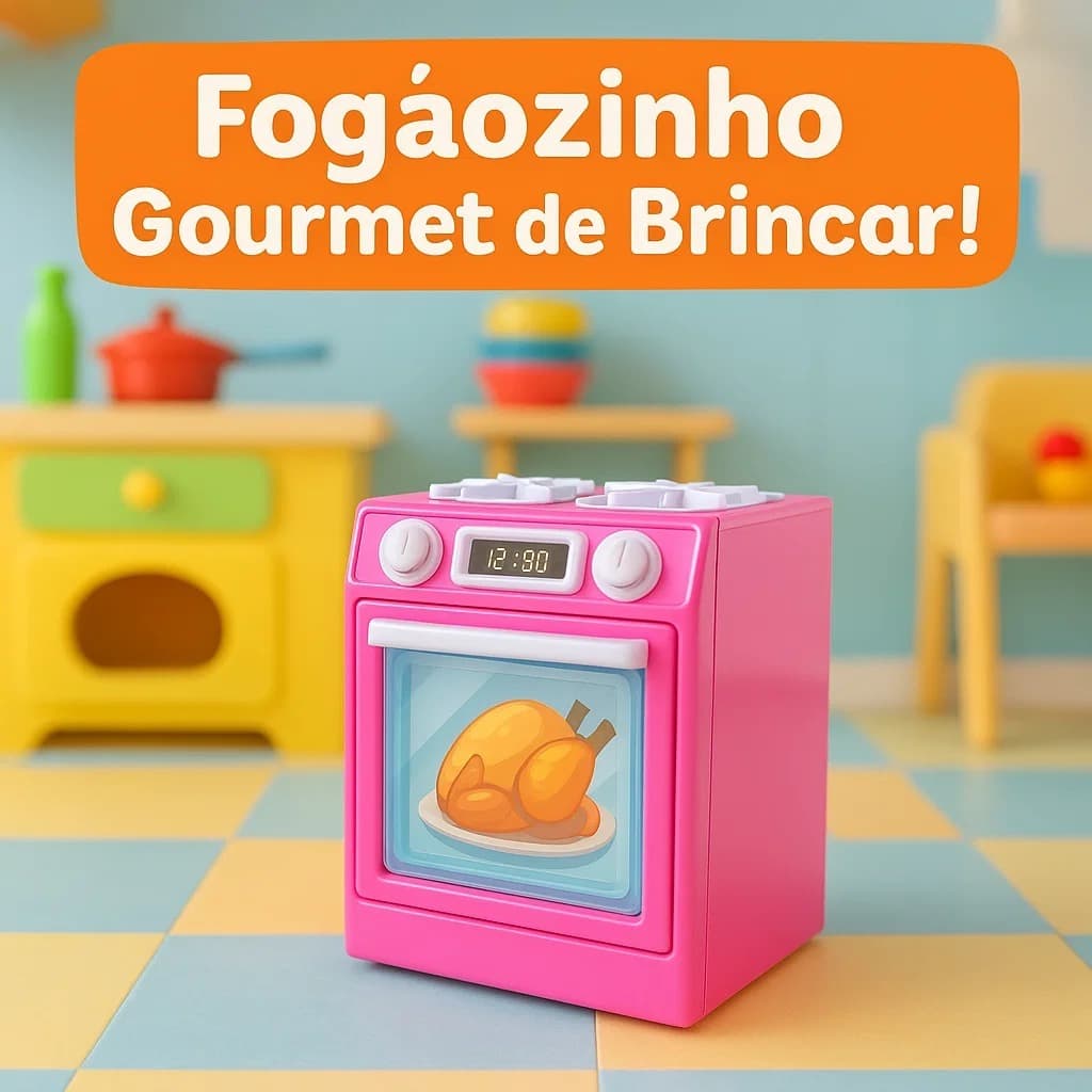 Brinquedo Infantil Educativo Fogão Gourmet Cozinha Divertida Pedagógico