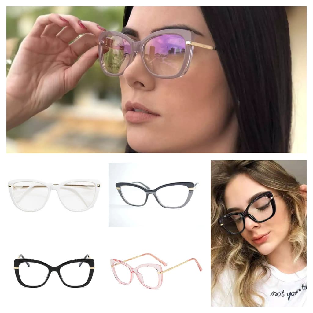 Armação de óculos Feminino e masculino modelos modernos com desgin estiloso varios modelos