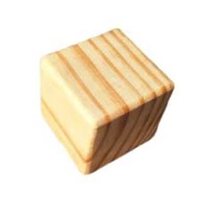 Cubo de  Pinus  Seco em Estufa sem produtos tóxicos Madeira Maciça Brinquedos Educativos