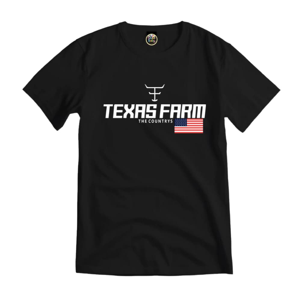 Camisa Infantil Texas Farm Country 100% Algodão Rodeio Vaquejada Agro