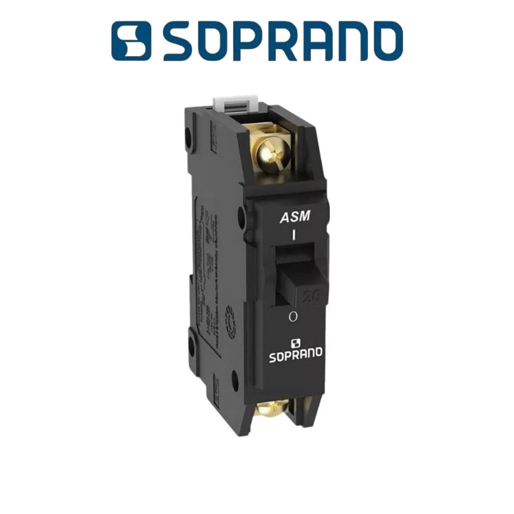 Disjuntor Nema preto 1p Unipolar 100a Asm1 Soprano