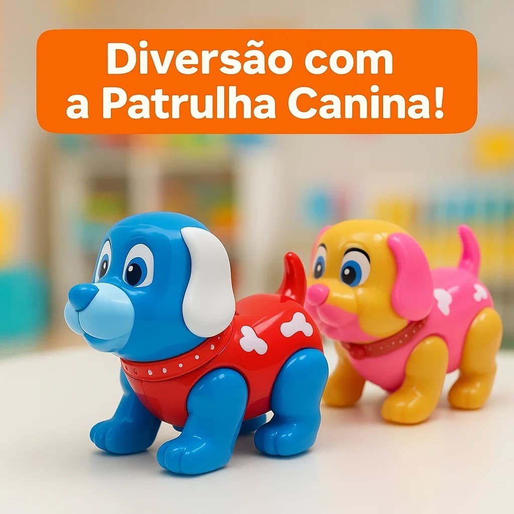 Brinquedo Infantil Interativo Educacional Dog Patrulha Faz de Conta Pedagógico