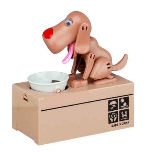Cofrinho Eltronico Infantil Cachorrinho Lindo Come Moedas Divertido Para Guardar Dinheiro