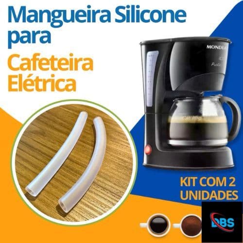 kit 2 Mangueiras de silicone para cafeteira elétrica - Universal 11cm