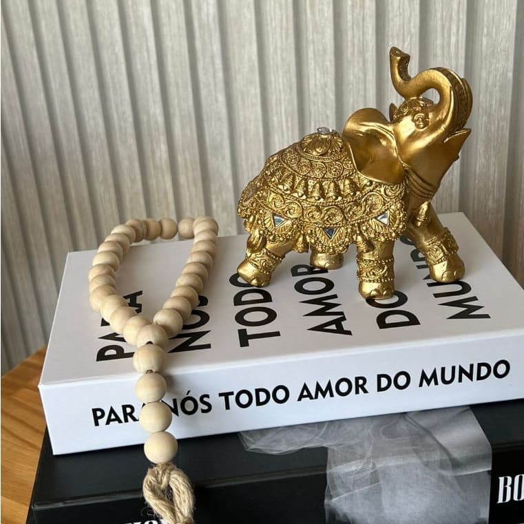 Elefante Luxo Indiano Decoração Estatueta Enfeite