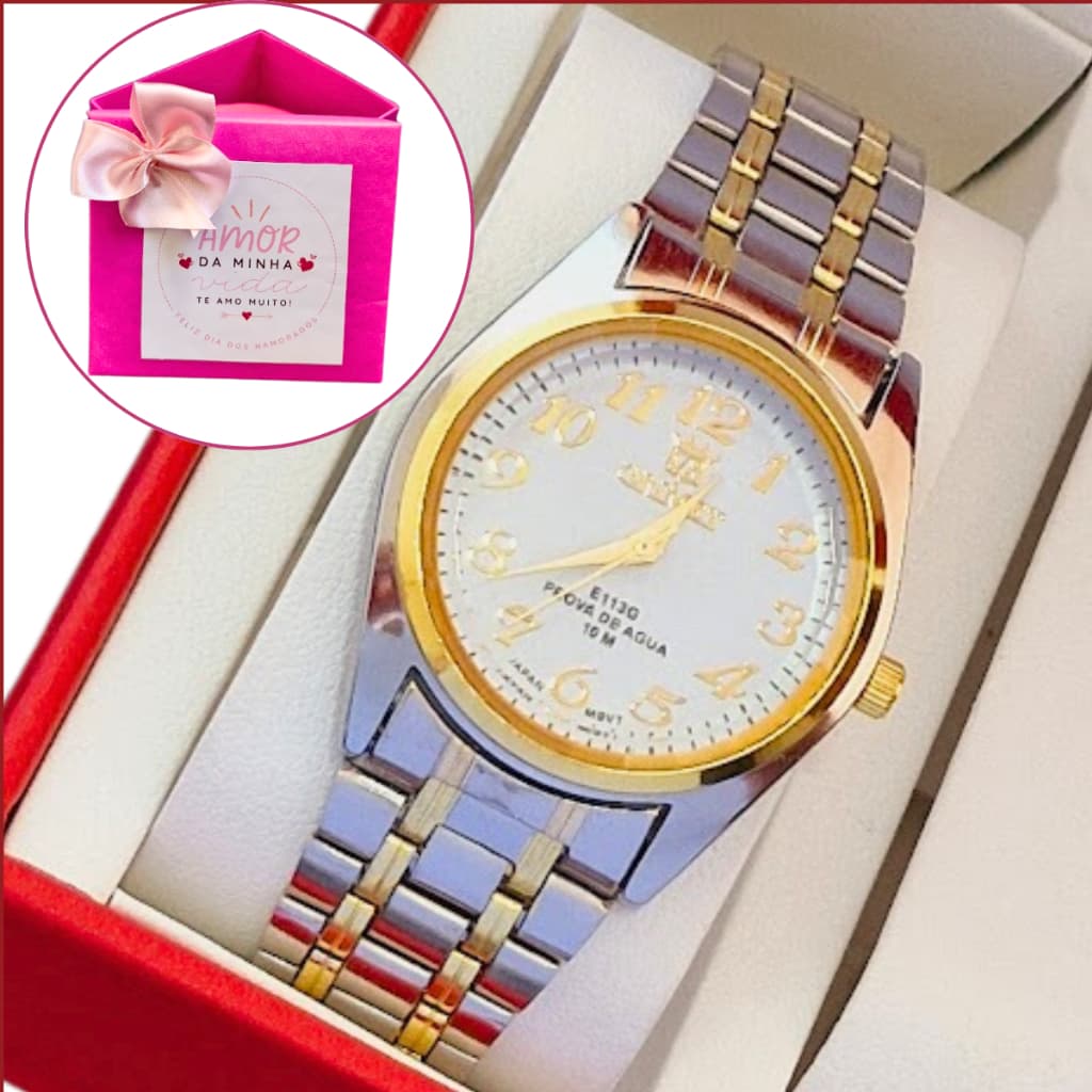Relógio de pulso Feminino elegante Minimalista Analógico Resistente a água - Ideal presente dia dos namorados, mulher,