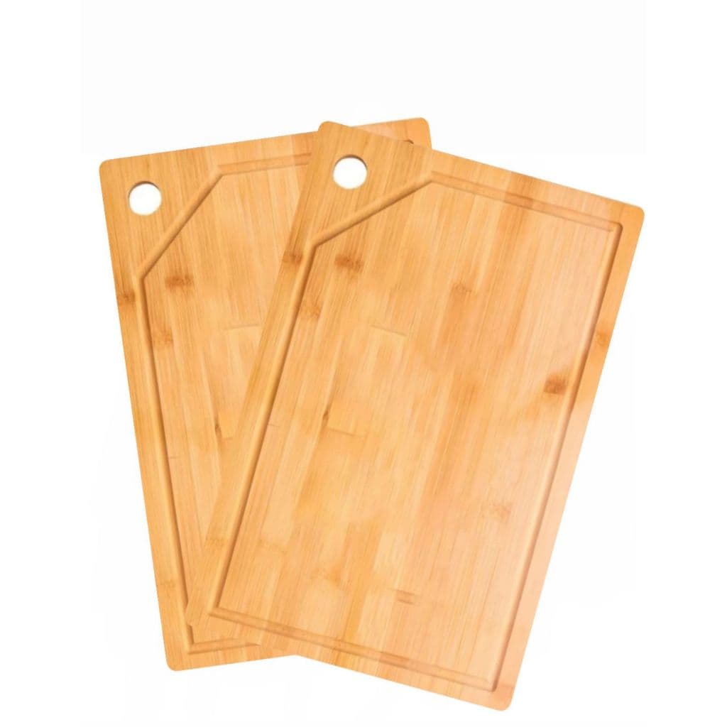 Kit com 2 Tábuas de Corte em Bambu 28x18cm – Original Line | Sustentabilidade e Praticidade na Cozinha