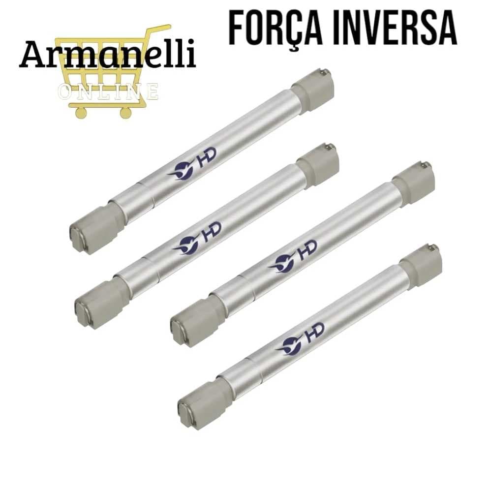 Kit 2/4 Amortecedor Pistão a Gás Abertura para Baixo Força Inversa Móveis Armário Cozinha