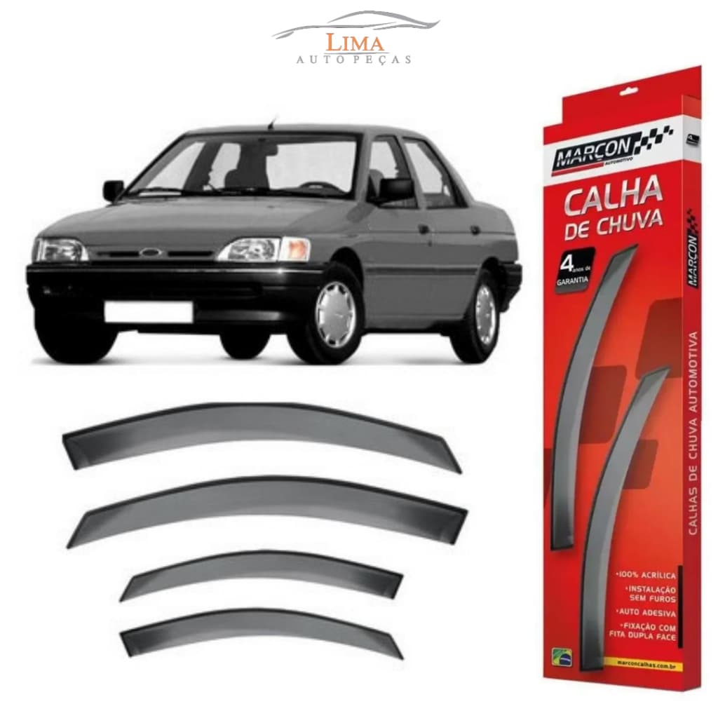 Calha de Chuva - Escort Zetec Sapão 4 Portas - Marçon