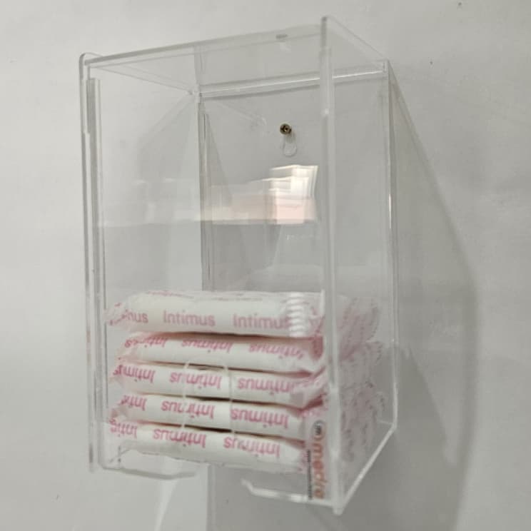 PORTA ABSORVENTE EM ACRÍLICO | SUPORTE PARA ABSORVENTE