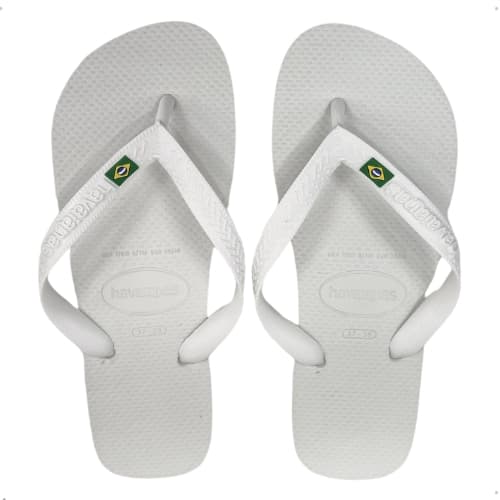Chinelo Havaianas Legítimas Brasil - Branco - Unissex - Bandeirinha - Adulto: O Clássico Conforto Brasileiro