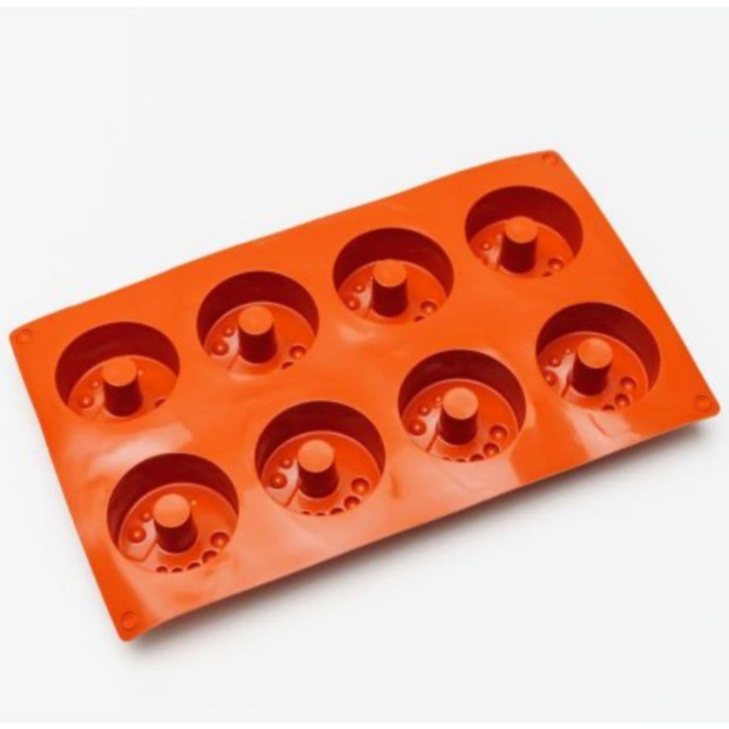Molde Forma de Silicone 8 Cavidades Para Bombom Chocolate Doces Gelo Confeitaria