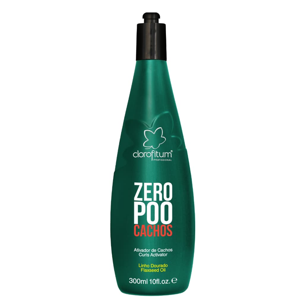 Ativador de Cachos Zero Poo de 300 ml Ação Anti-Frizz e Definição Duradoura