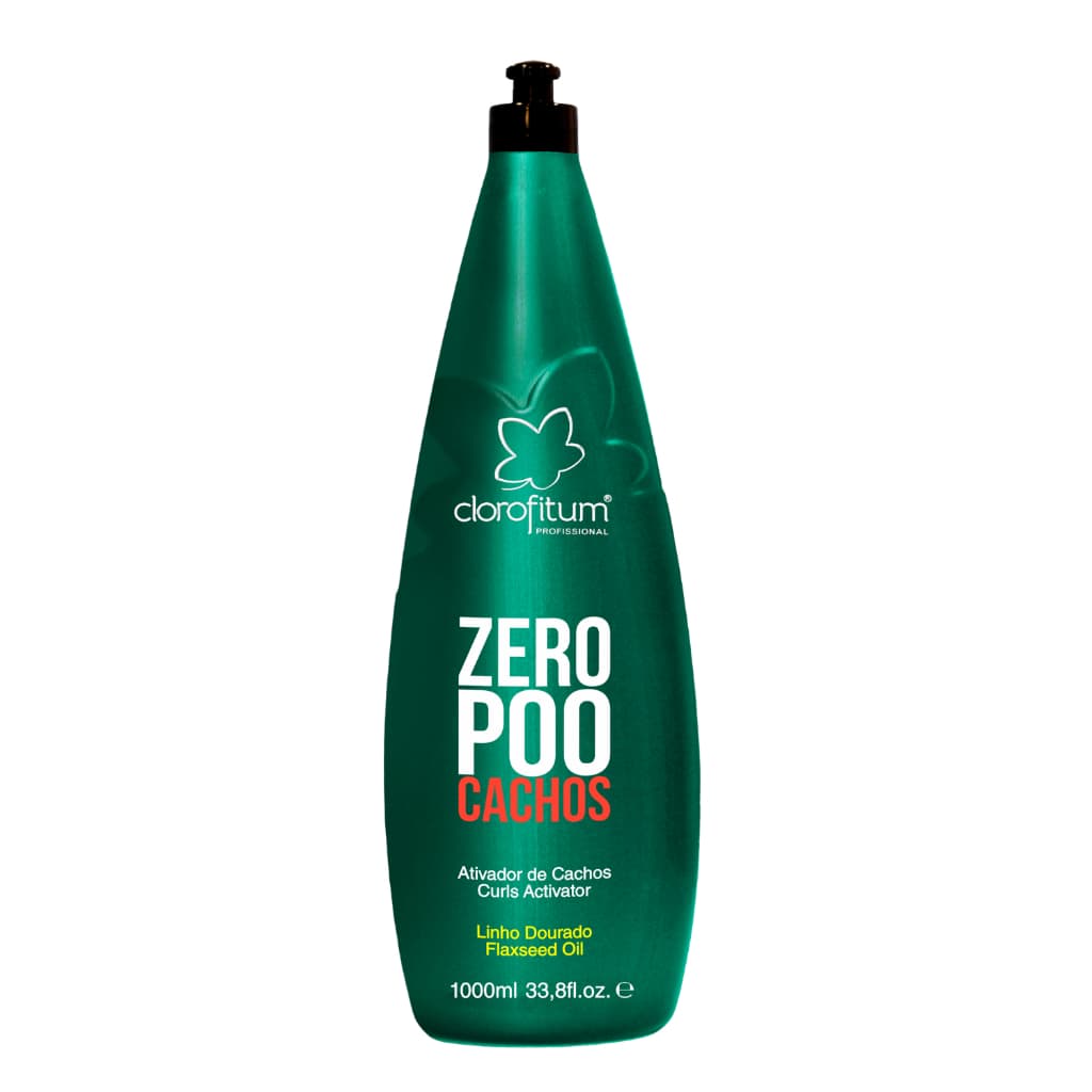 Ativador de Cachos Profissional Zero Poo de 1000 ml Ação Anti-Frizz e Definição Duradoura