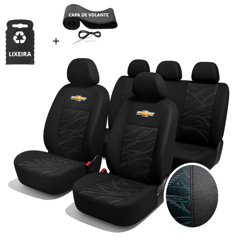 Capa Banco Carro Tecido Estofado Grosso Corsa Celta Prisma Onix Astra Vectra Classic Montana Captiva